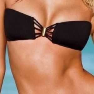 Black VS Swim Bandeau Top